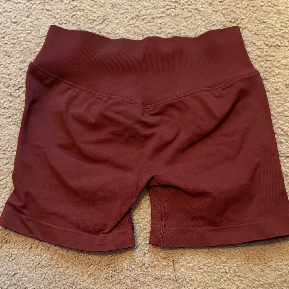 Women's Burgundy Athletic Shorts